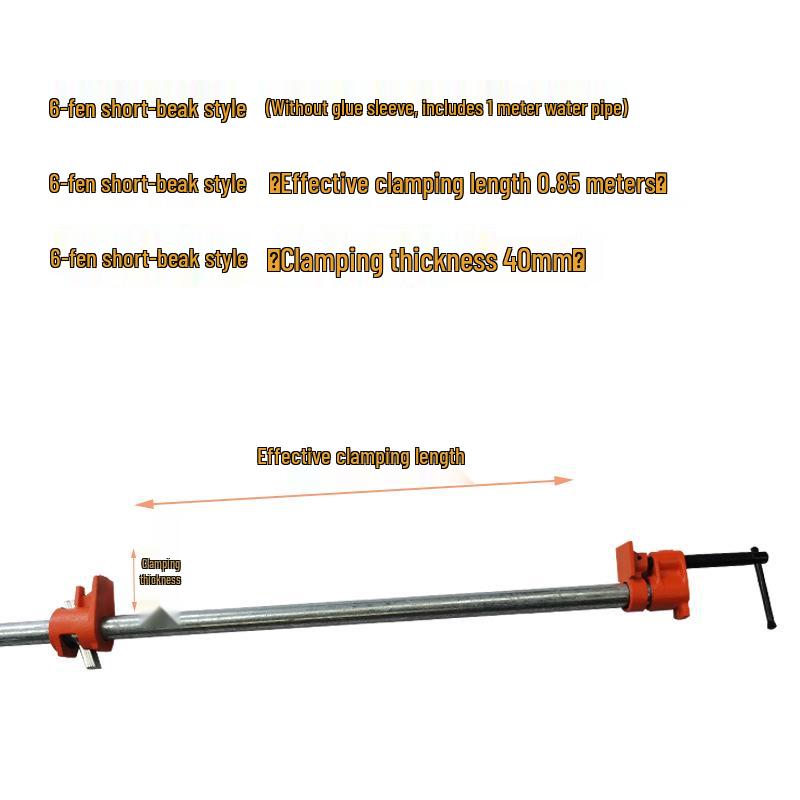 Зажимная оснастка для деревообработки (панелей и труб): 6-точечный быстрозажимной F-струбцина с вертикальным держателем и длинноносая струбцина