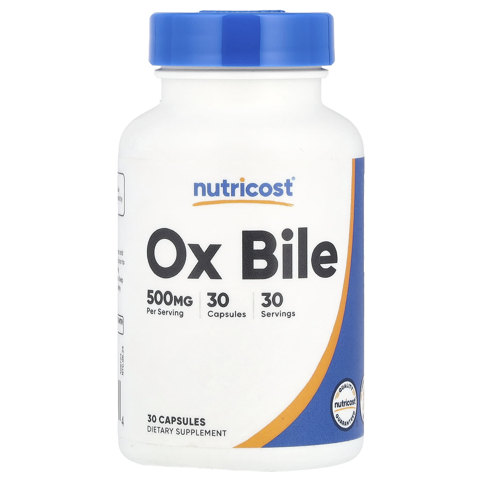 

Beef Bile, 500Mg, 30 Capsules