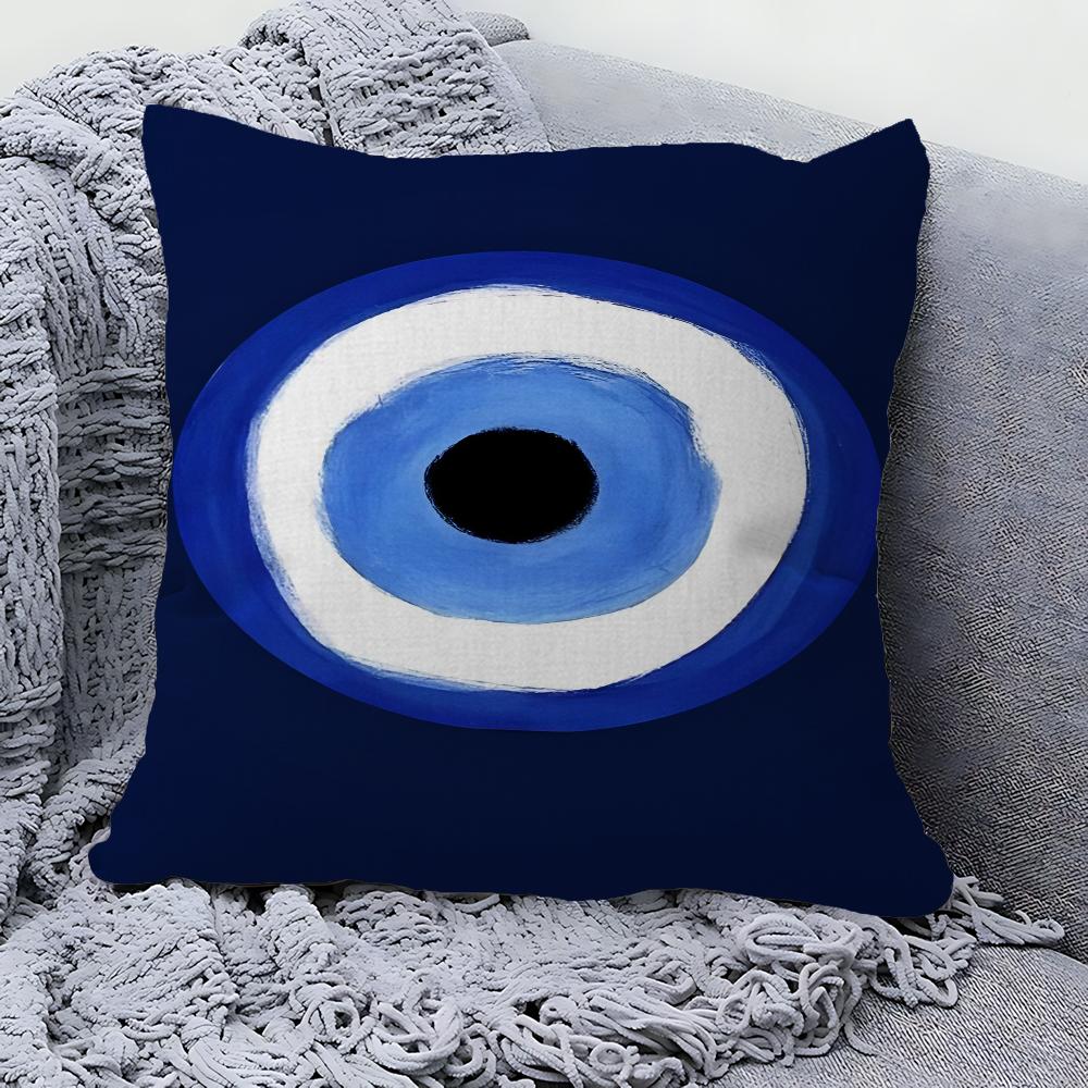 Blue Lucky Eyes Office Cushion Pillowcase Car Cushion Cover45X45CM Lumbar Pillowcase Sofa Pillowcover
