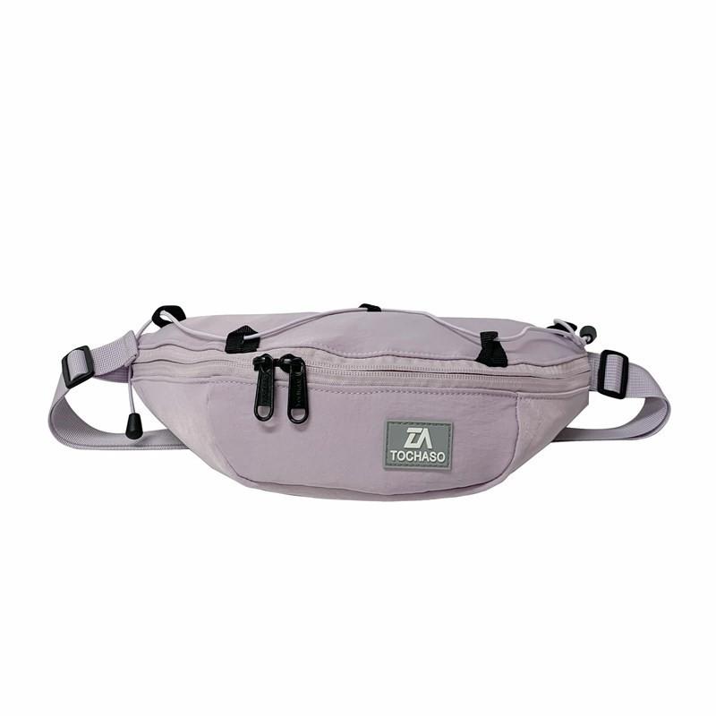 

Поясная детская сумка для отдыха из полиэстеровой ткани с буквенной отделкой для повседневного использования