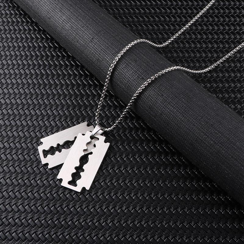 Men's Titanium Steel Hip Hop Pendant Necklace - Trendy, Non-fading Street Style