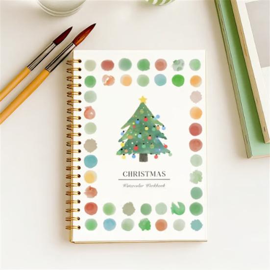 Aquarell Arbeidsbok Fargeleggingsbok Steg-for-steg Veiledninger for Dyr Blomster Nybegynnervennlig Malesett for Læring Stresslindring