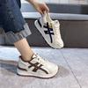 Leather platform Forrest Gump shoes women's 2025 autumn new fashionable versatile small height increase sports and leisure dad shoes