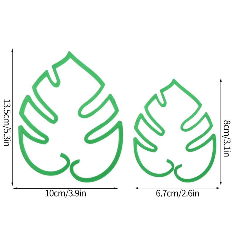 1/2/4Pcs Plant Fixing Clips Plastic  Climbing   Support Frame For Alocasia Monstera Vine  Monstera Shape Plant Fixing Clamp