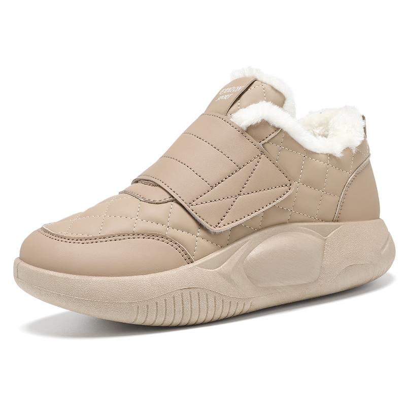 Men's New Arrival Fleece-Lined Warm & Comfortable Winter Sneakers with Velcro Closure Anti-Slip & Durable Casual Snow Boots