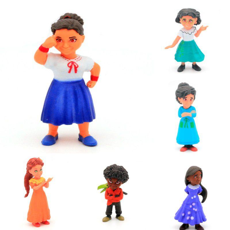 Colorful Disney Encanto Figures For Cake Toppers And Playtime 6 Piece Doll Set