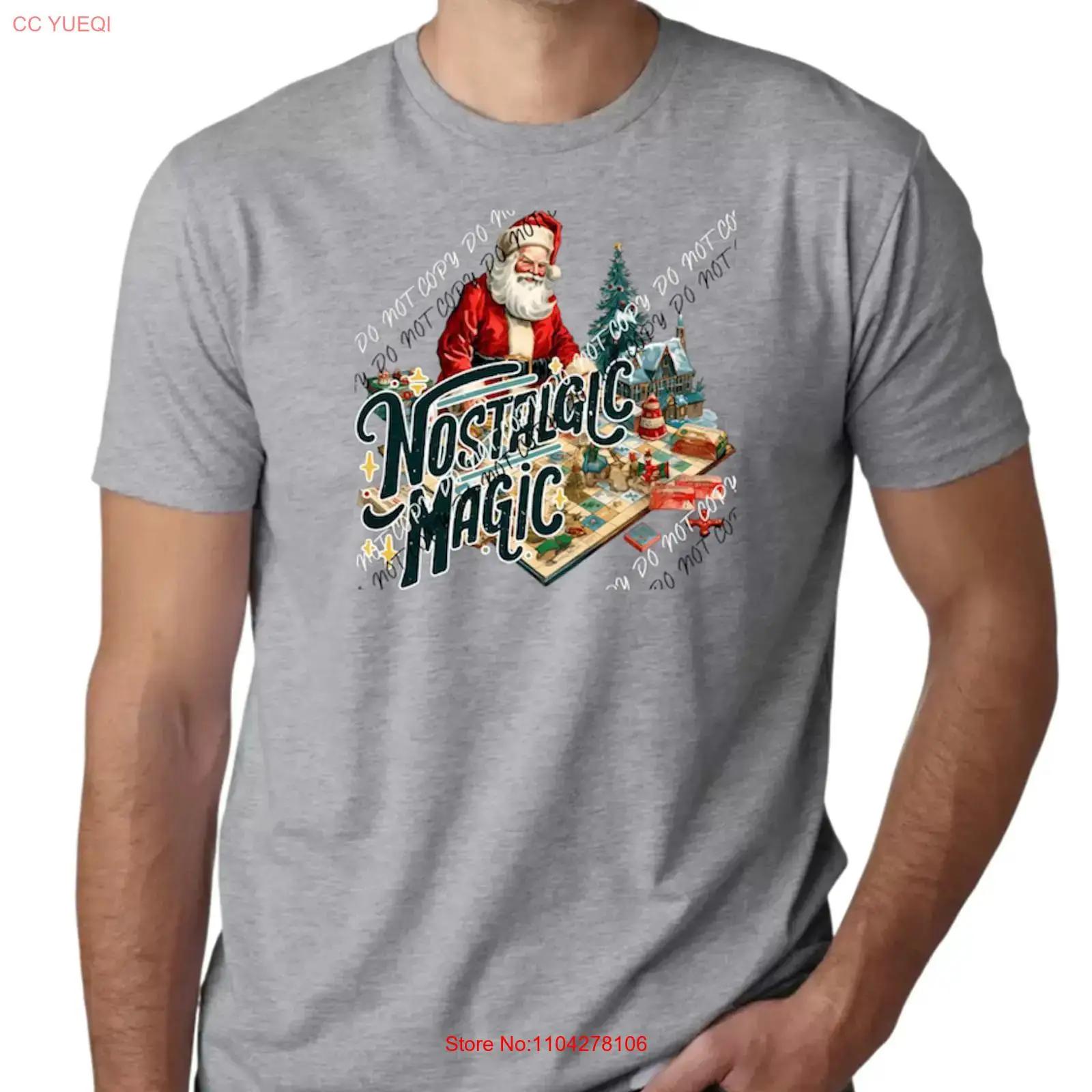 

Nostalgic Magic Santa Claus Christmas T Shirt vintage Washed homme Versatile Stylish designer clothes Breathable Soft Casual 5XL різнокольоровий