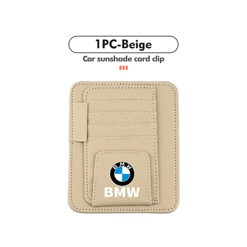 BBIF1 For BMW Multifunctional Car Sun Visor Storage Bag Credit ID Card Holder Clip G30 G20 M3 M5 E91 E92 E93 E36 E70 X3 X4 X5 X1 E39