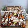 Colorful Cartoon Dog Pattern Bedding Duvet Cover Set  (1*Duvet Cover 2*Pillowcases, without duvet insert)