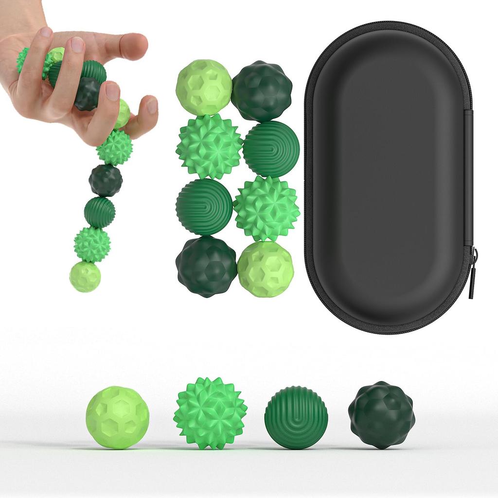 Magnetic Fidget Balls Toys, Silicone Sensory Stress Relief Toy for Adults,Teens with  Fidget Magnets & Magnetic Toy Fun Gift