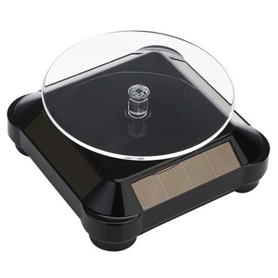 Automatisch rotierender Plattenspieler-Ständer für Halskette, Armbanduhr, Solar-Vitrine