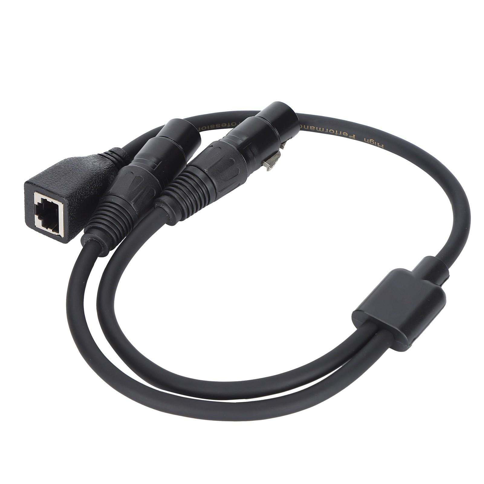 

JORINDO JD6097 Кабель-адаптер Двойной XLR гнездо к RJ45 гнездо Y-образный кабель Подключение Адаптер для микрофона