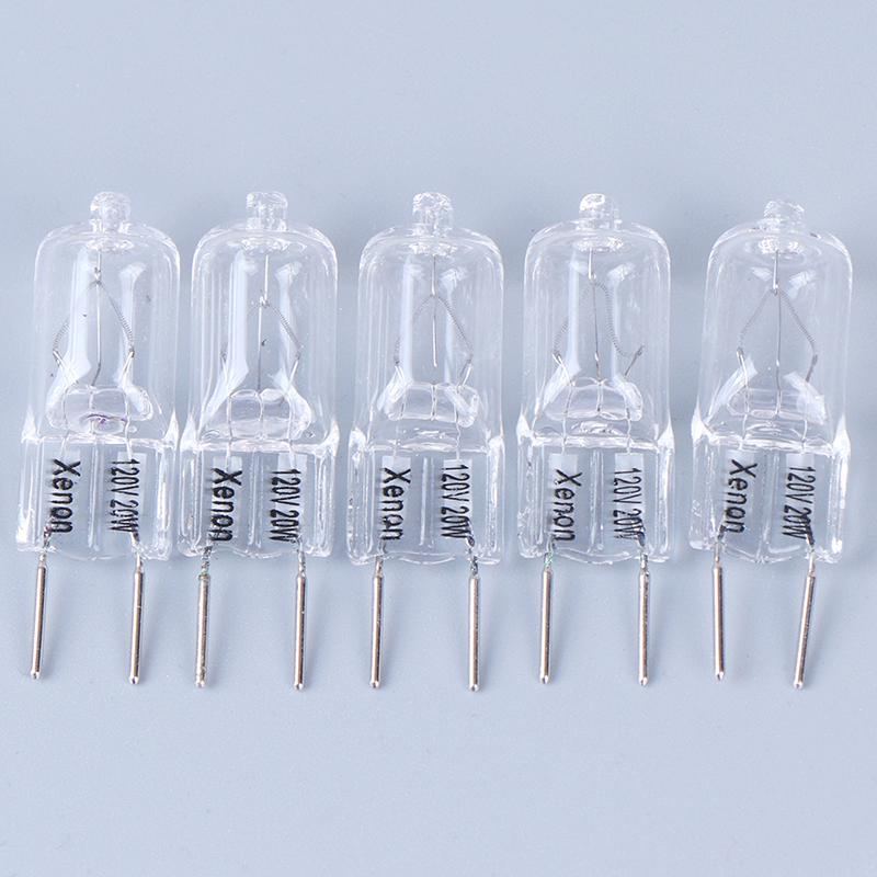 5Pcs G8 120V 20W Halogen Light Lighting Lamp Bulb Volt G8 Pin Halogen