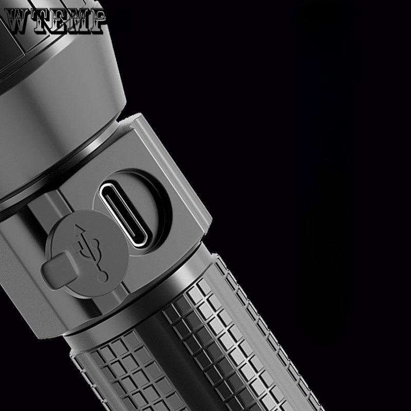 P70 Strong Light Flashlight LED Telescopic Zoom Four Gear Multi-function Waterproof Patrol Flashlight