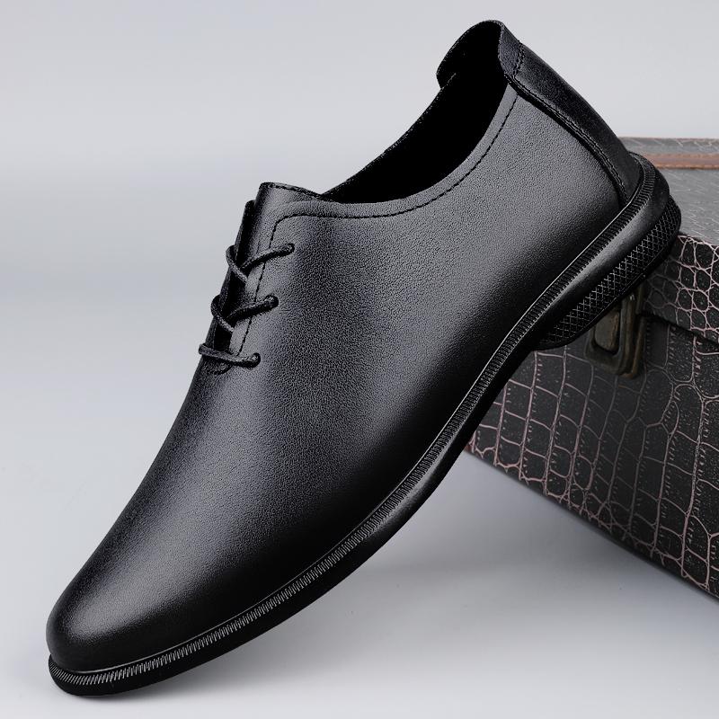 

Business Male Gentleman Casual Shoes Men s Dress Shoes Genuine Leather Oxfords Shoes for Men 2025 New British Style Luxury Flats 44 чёрный
