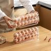 1/2/3-lags eggoppbevaringsboks Automatisk rullende eggholder Stativ Stige Kjøleskap Eggdispenser Eggorganisatorholder Kjøkken