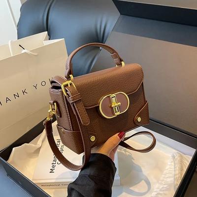 Bolsas Quadradas Pequenas Portáteis para Mulheres Bolsas de Aba Casuais Bolsas de Viagem Bolsas Leves Bolsa Transversal de Ombro Feminina