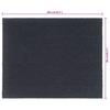 Doormat Dark Grey 80 x 100 cm Coir Fiber Tufted