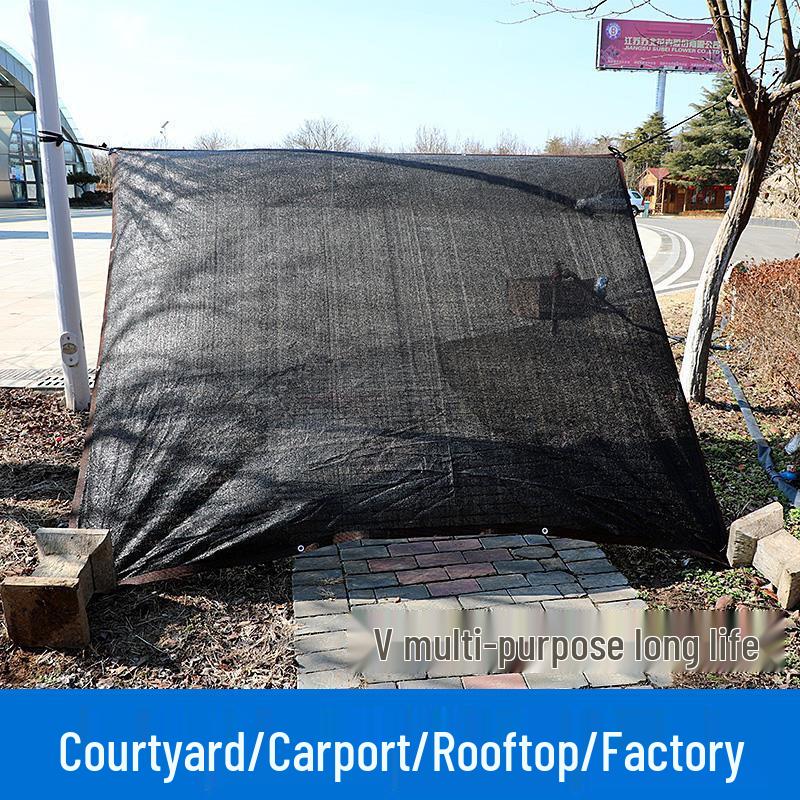 High Temp Resistant Thickened Black Shade Net for Sun Protection
