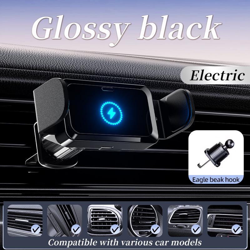 Electric Car Phone Holder with Auto Clamp for Air Vent Navigation [Universal Lightning Standard]