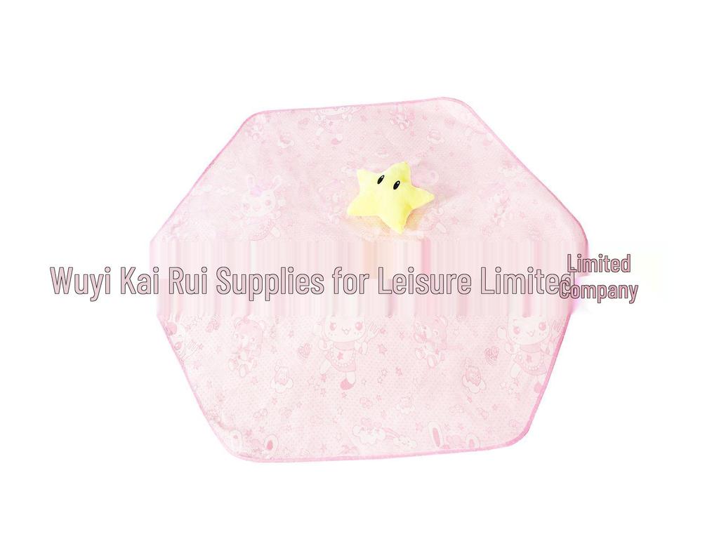 Hexagonal Princess Cartoon Crawling Mat - Coral Fleece & Ice Silk