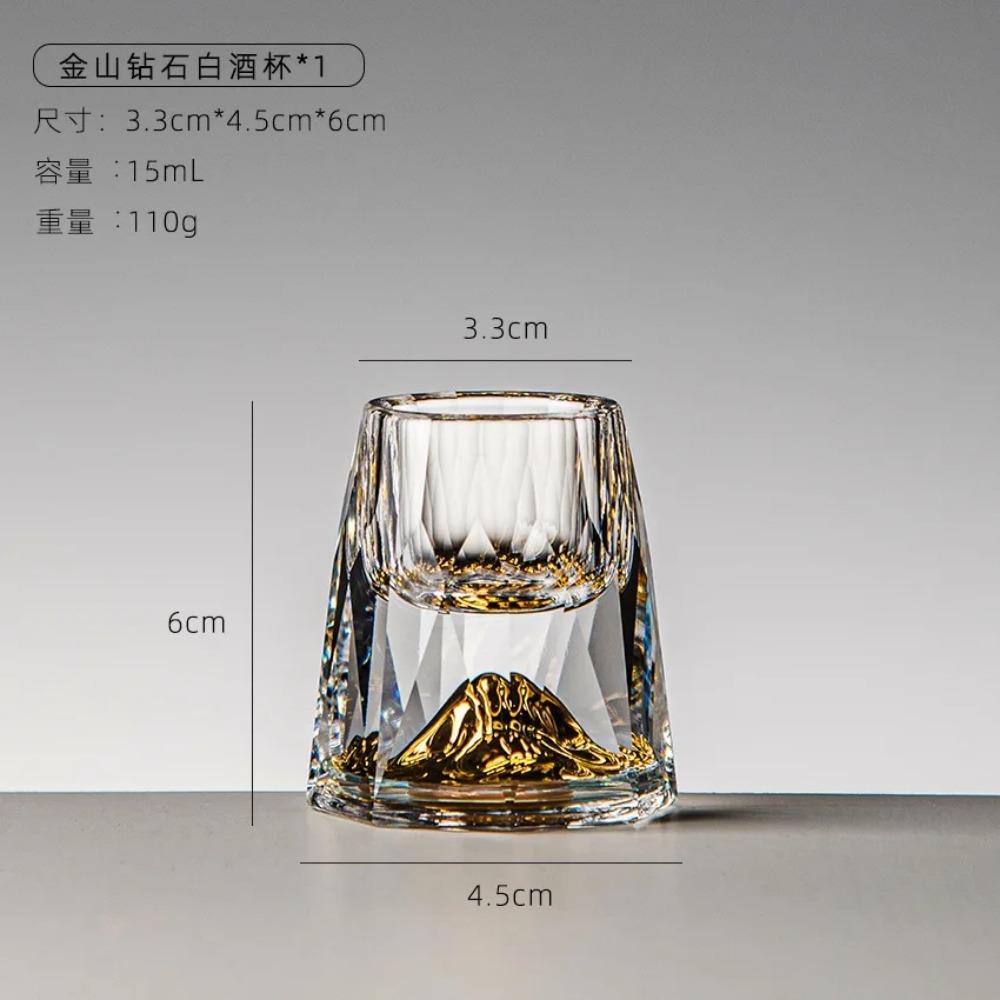 

Не содержащий свинца хрустальный бокал с позолотой из 24-каратного золота, маленькая рюмка, роскошные золотые бокалы для водки, маленькие бокалы для вина, кружки для питья 1PCS