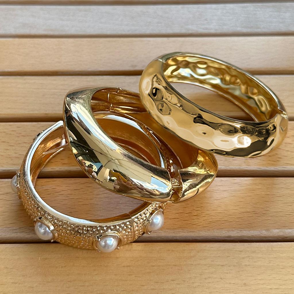 Bracelet Design With Pearl Spring Bracelet, Exaggerated Scenery Surface Irregular Bracelet