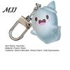 Glow Keychain Glow-in-the-dark Ghost Luminous Design Multiple Expressions Halloween Bag Hanging Ornament Accessory
