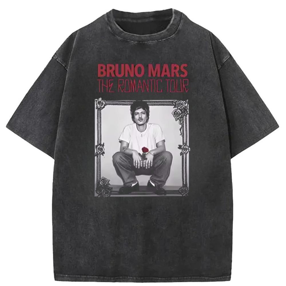 album Tour Clothes Bruno Mars The RoUnisextic Tour Tshirt Original Design Cotton Graphic Printing High Quality Tshirt S