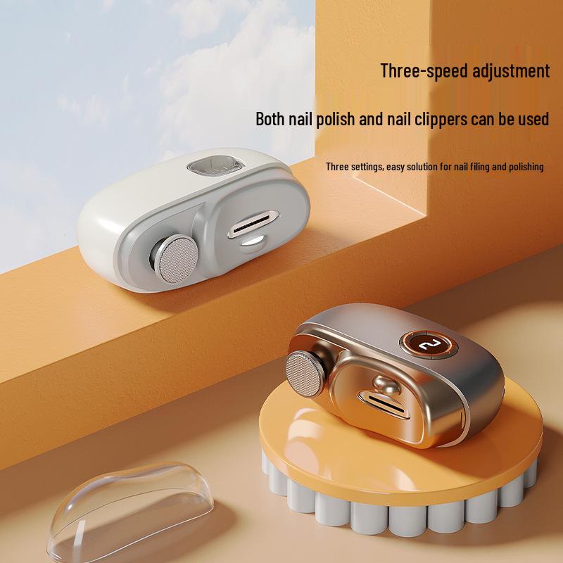 Electric Nail Clipper & Grinder: Two-in-One for Adults, Infants, Children & Elderly - Anti-Pinch Design for Safe Manicures
