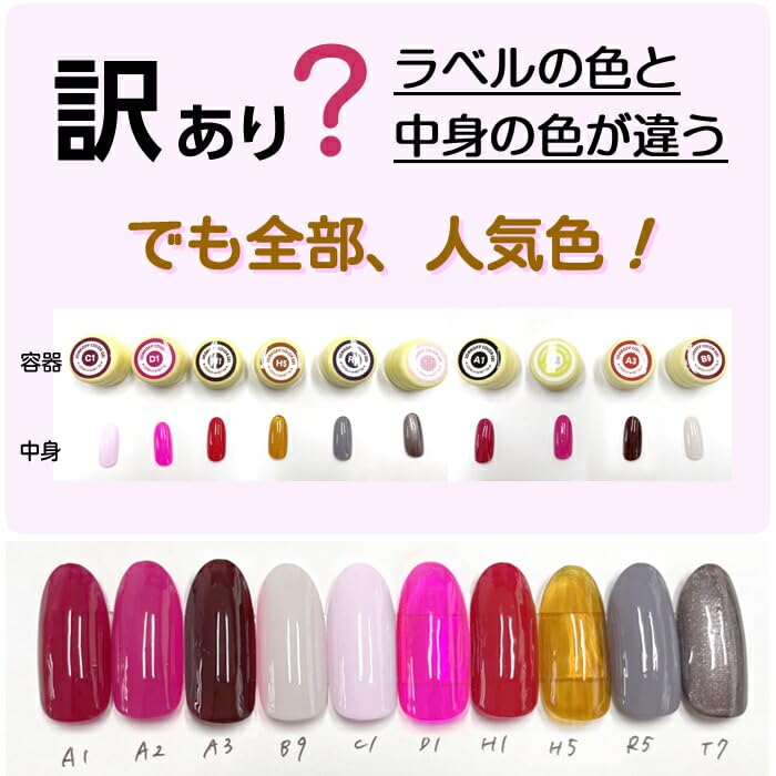Reasonable Color Gel Set of 10 Colors Popular Colors for Gel Nails Registered Cosmetics Cheap Resin Colorant