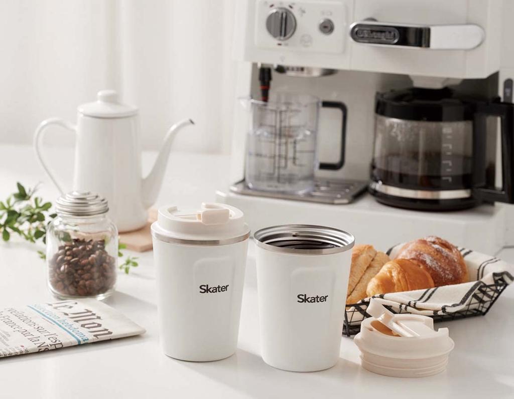 Skater-Kaffeebecher, 350 ml, wärmeisolierter Edelstahlbecher, Mein Nachbar Totoro, Braun, Studio Ghibli, STBC3F-A