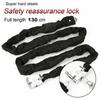 Bike Metal Cycling Security Anti-theft Heavy Duty Padlock Chain Lock Bike Accessories Bicycle Lock