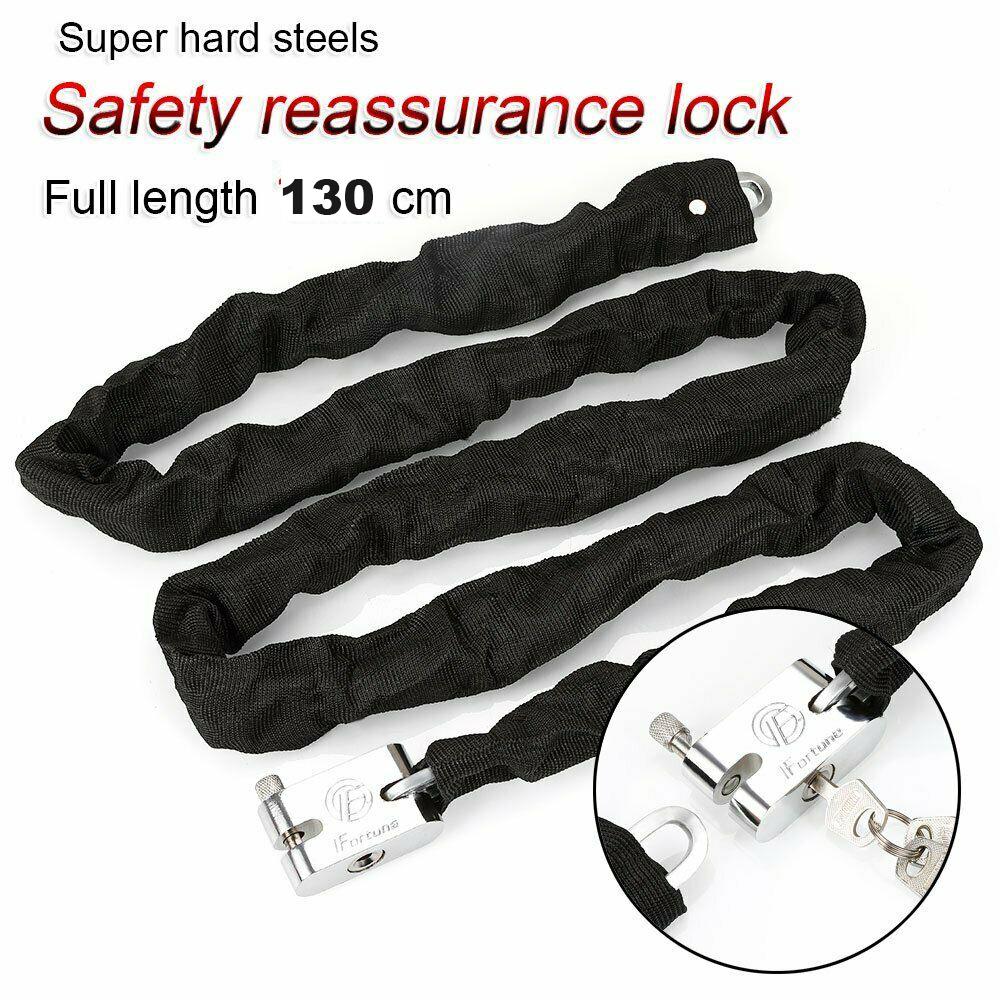 Bike Metal Cycling Security Anti-theft Heavy Duty Padlock Chain Lock Bike Accessories Bicycle Lock