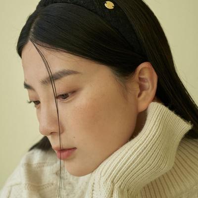 Geegee Tweed Hairband (black)