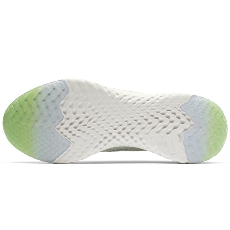 Nike Epic React Flyknit 2 Light Silver Lime Blast Womens BQ8927-005
