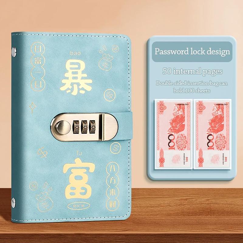 

1 шт. Книга для хранения монет, Книга для денег, Многоразовая, Двусторонняя, Прочная, Коллекционный буклет, Изысканный, 17,8x12 см синий