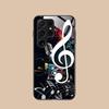 Musical Note Staff Mobile Phone Case for Samsung Galaxy S26 S25 S24 S23 S22 S21 S20 Note20 Plus FE Ultra Glass Colorful Cover