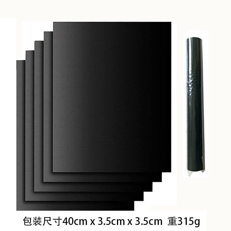 BBQ Mat BBQ Non-stick Teflon High Temperature Resistant Fiberglass Oven Mat Outdoor Barbecue Tools BBQ Mat 5PCS