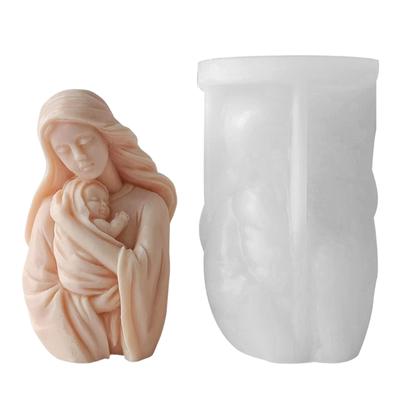 Moule en silicone 3D en forme de bébé pour décoration de bureau faite à la main, moule en résine époxy pour bougie de gypse pour décoration de la maison