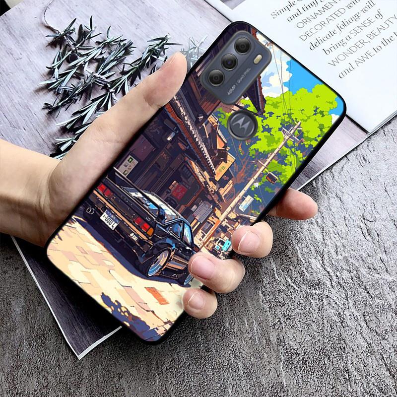 Phone Case For Moto G85 G55 G05 G14 G75 G31 G50 G10 G20 G30 G60 G13 G32 G84 G54 G53 G72 G24 Power Japan Car Anime