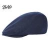 Comfortable Fit Hat Men Woolen Newsboy Flat Cap, Soft Fitted Driving Cabbie Hat, Retro Peaked Cap Style for Spring And Autumn Casual Daily Wear