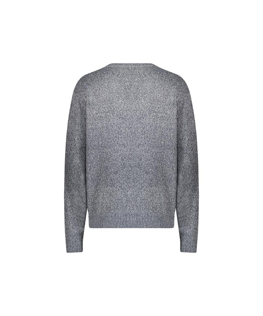 51Peosenteu Piercing V Neck Knit - Gray