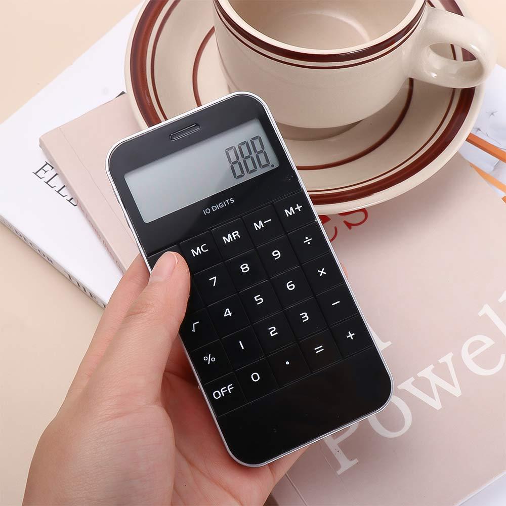 School Mini Pocket Office Cheap Promotional Black White Electronic Digit Calculator