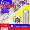 304 Stainless Steel DIN912 Concave End Headless Set Screw