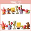 Squarepants Spongebob 6pcs Figures Cartoon Anime Figure Model Decoration Doll