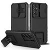 For Samsung Galaxy A36 5G Case Camera Slider PC+TPU Phone Cover with Kickstand