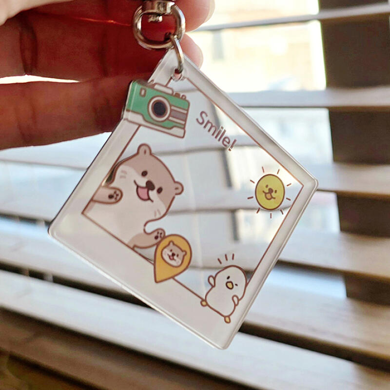

Acrylic mirror keyring (2 types) pond