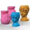 Pretty Girl Flowerpot Storage Mold Trinket Holder Tool DIY Home Decor Mold