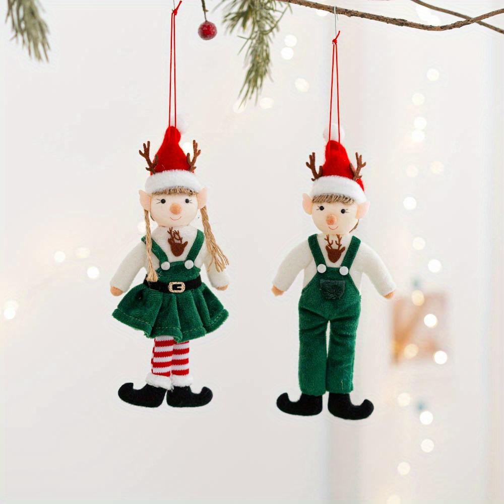 1 Pc Christmas Angel Elf Doll Christmas Tree Ornament Plush Elf for Boys and Girls, for Holiday Parties